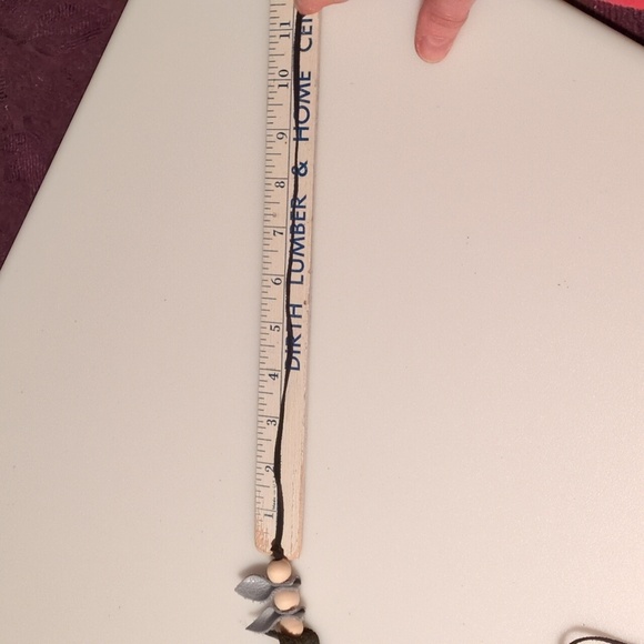 Handmade Genuine Leather Natural Wood Necklace Choker Bracelet Black #08 - Picture 11 of 11